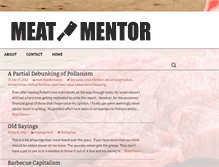 Tablet Screenshot of meatmentor.com